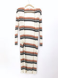 BP Pink & Grey Ribbed Duster Cardigan- Size S
