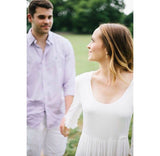 Altar'd State White Dress with Open Criss Cross Back- Size S