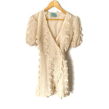 Judith March Cream Tie Wrap “Lola” Dress- Size S