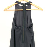 Bailey44 Grey Halter Dress with Exposed Zipper Back- Size XS