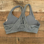 Athleta Grey Padded Sports Bra- Size S