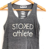 Kira Stokes “The Stoked Athlete” Tank with Laser Cut Racerback- Size S