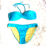 A. Che Turquoise Bikini Bottom- Size ~XS (BOTTOMS ONLY)