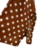 MELLODAY Mocha Polka Dot Print Belted Dress- Size S (sold out online!)