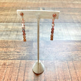 Melinda Maria Rose Gold Hoop Earrings (see notes)