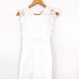 Dreamers White Eyelet Crop Jumpsuit- Size S (See notes!)