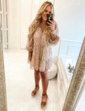 Dress Forum Floral Long Sleeve Dress- Size M