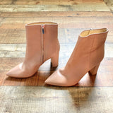 Marc Fischer Tan Leather Booties- Size 7 (see notes)
