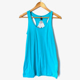 District Blue Monogrammed Razorback Tank- Size S