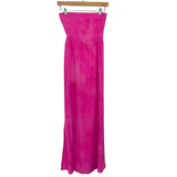 Twelfth Street By Cynthia Vincent Pink Silk Tie-Dye Strapless Dress- Size ~4 (see notes)