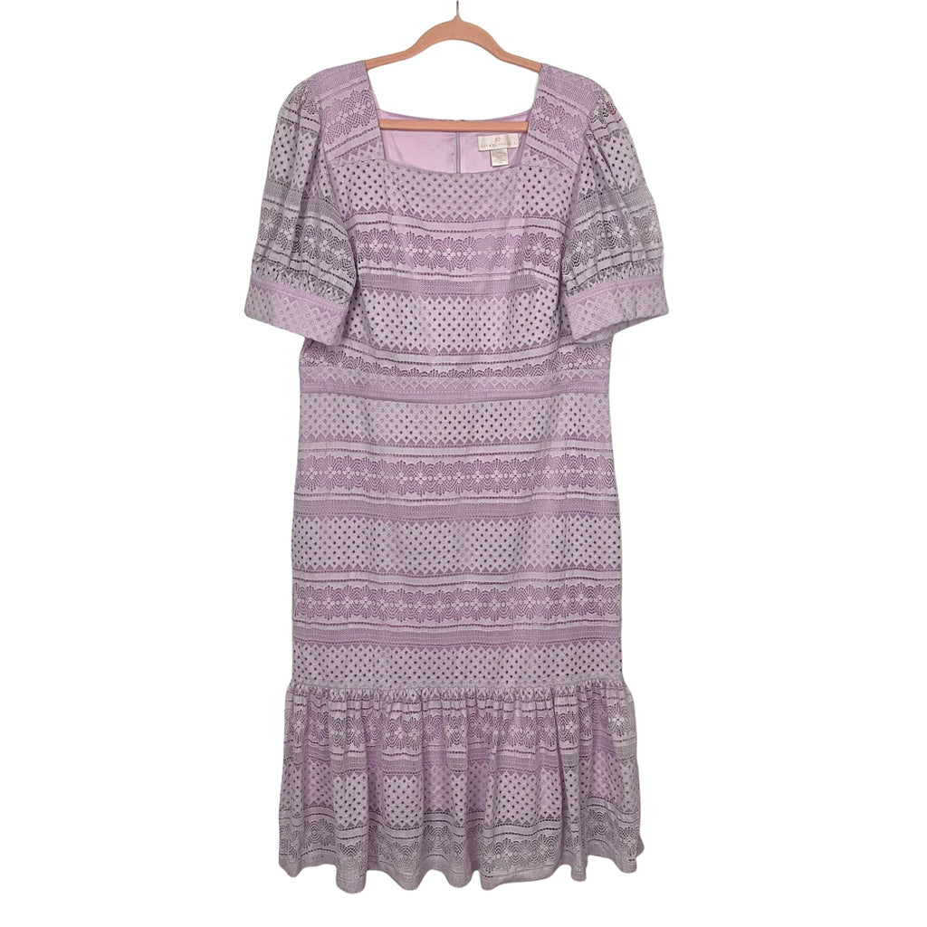 Rachel Parcell Purple Crochet Lace Dress- Size XL (sold out online) The Saved Collection Rachel Parcell Purple Crochet Lace Dress- Size XL (sold out online) The Saved Collection