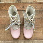 Jack Rogers Pink/Gold Shimmer Duck Boots- Size 8 (See Notes- Sold Out Online!)