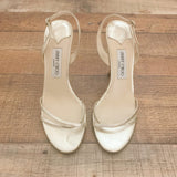 Jimmy Choo Metallic Gold Slingback Heels- Size 39.5 (See Notes)