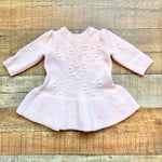 Baby Gap Pink Heart Detail Sweater Dress- Size 3-6M