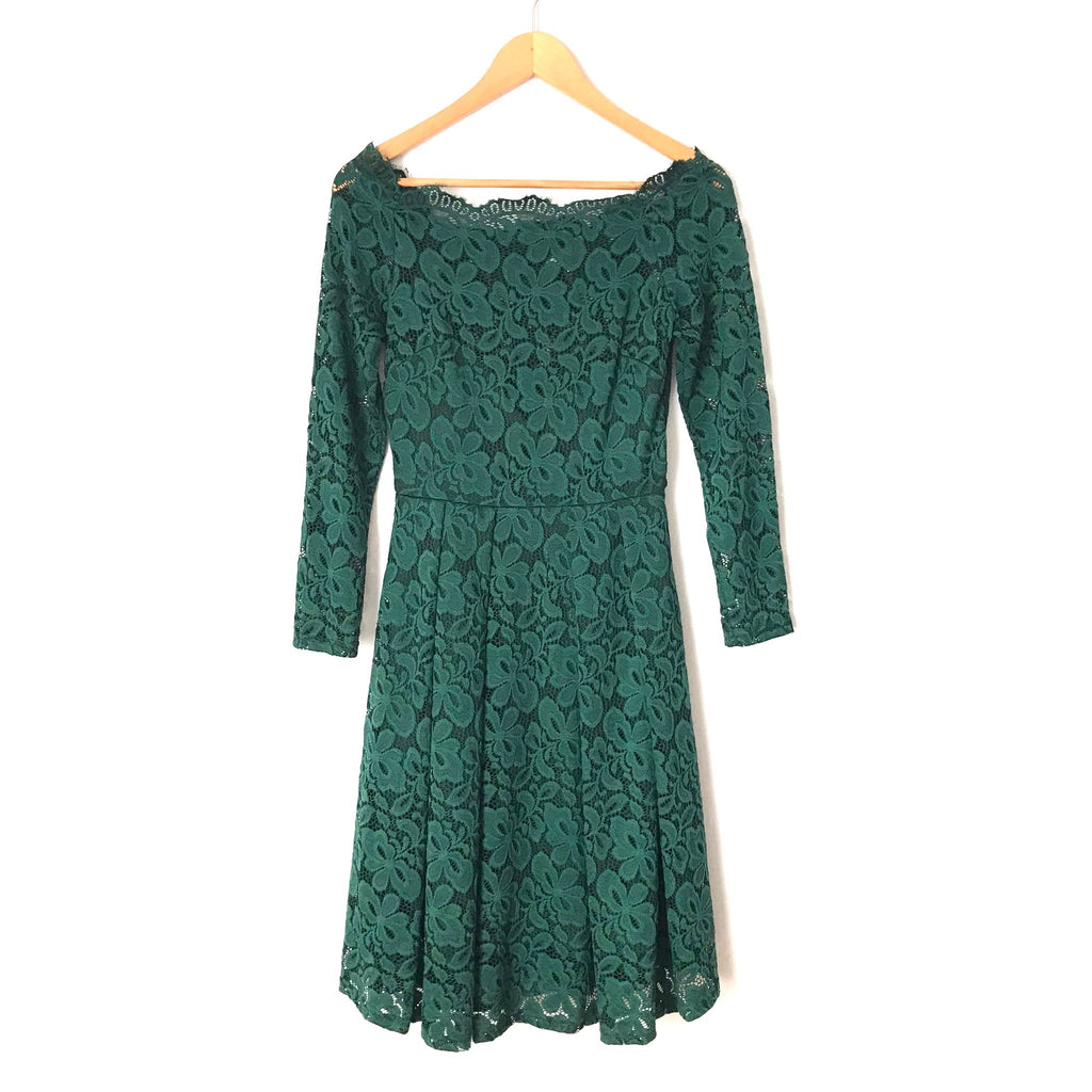 Missmay Green Lace Scalloped Neck Dress- Size XS (see notes) The Saved Collection Missmay Green Lace Scalloped Neck Dress- Size XS (see notes) The Saved Collection