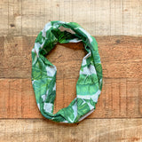 No Brand Green/White Palm Print Headwrap