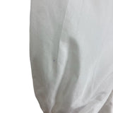 Abercrombie & Fitch White Ruched Bodice Puff Sleeve Babydoll Dress- Size L Tall (see notes)