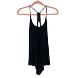 Lululemon Black Exposed Back with Mesh Detail Racerback Tank- Size ~6 (see notes)