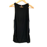 Maaji Activewear Black Workout Top with Side Cutouts- Size S