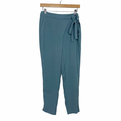 Zara Basic Blue Dress Front Tie Pants- Size XS (Inseam