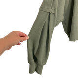 Pink Lily Olive Lovely Spirit Thermal Blouse- Size S (sold out online)