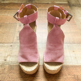 Marc Fisher Perforated Open Toe Wedges - Size 7.5 (GREAT CONDITION)