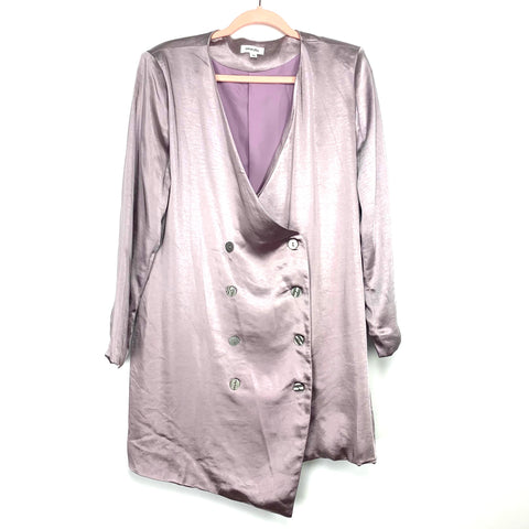 Amaryllis Lavender Satin Blazer- Size XL