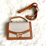 No Brand Leather Crossbody with Shoulder Strap