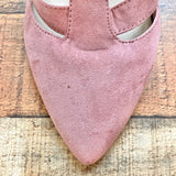 BC Born in California Suede Closed Toe Strappy Block Heel Sandals- Size 9.5 (see notes)