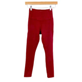 IVL Wine Zipper Back Leggings- Size 2 (Inseam 22”)