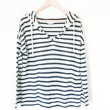 Lou & Grey Striped Hooded Pullover- Size XS