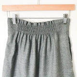 J Crew Grey Wool Blend Elastic Waist Skirt- Size 2