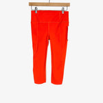 Athleta Orange Velocity Crop Leggings NWT- Size XXS (Inseam 16")