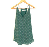 LOFT Green Tulip Pattern Tank Top- Size XS