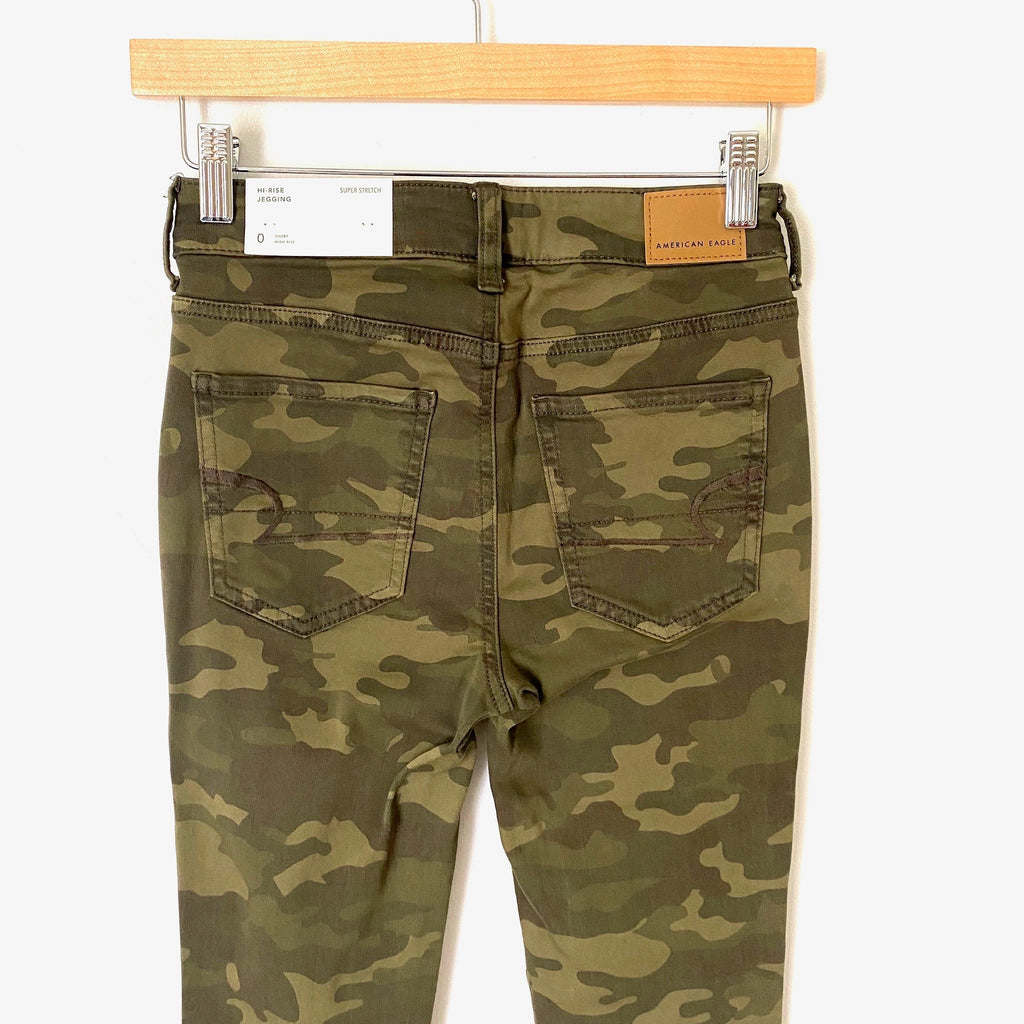 American Eagle Next Level Grey Camo High-Waisted Jegging Jogger 00