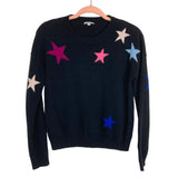 Rails Black Wool and Cashmere Star Print Sweater- Size S
