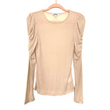 Express Cream Cinched Sleeve Top- Size S