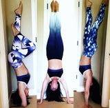 Peony & Me Blues & White Leggings- Size S (Inseam 27”)