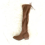 Arizona Jean Company Brown Flat Over the Knee Boots with Tie Back- Size 8.5 (Like New!)