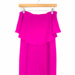 Sugar + Lips Fuchsia Strapless Ruffle Jumpsuit NWT- Size XS