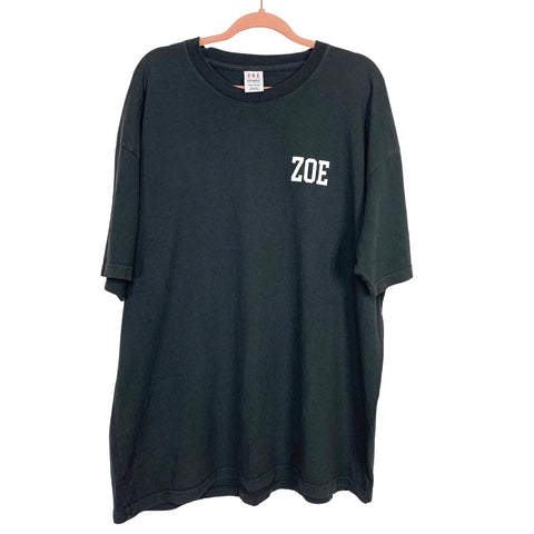 Zoe Vintage Black "Heaven On Earth" T-Shirt- Size XXL (Sold Out Online)