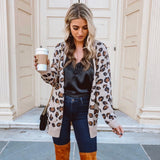Hayden Beige Leopard Cardigan- Size S/M
