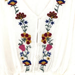 Band of Gypsies Embroidered Crop Top- Size XS