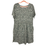 Amaryllis Gray Cheetah Print Dress- Size L (sold out online, see notes)