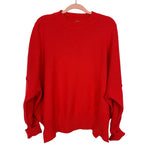 Free People Red Mock Neck Sweater- Size XS