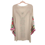 Velzzera Embroidered Bell Sleeve Dress- Size S