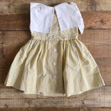 Fast Friends Yellow and Blue Striped Dress- Size 2