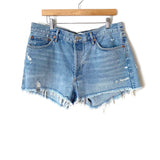 Agolde Denim Distressed Shorts- Size 32