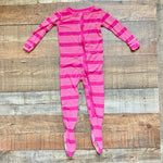 Kickee Pants Striped Zip Up Ruffle Footie Outfit- Size 12-18M