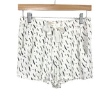 Loft White/Black Brushstroke Pajama Shorts- Size XS (We Have Matching Top- Sold Out Online)
